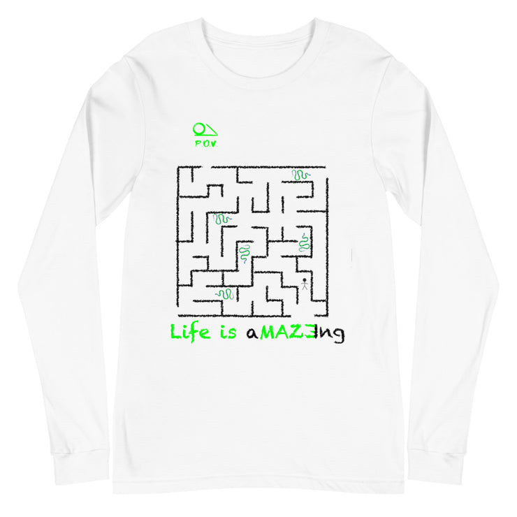 Life is aMAZEIng Unisex Long Sleeve Tee